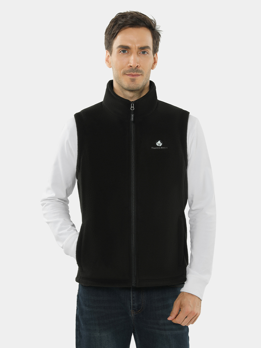 Men's heated vest fleece