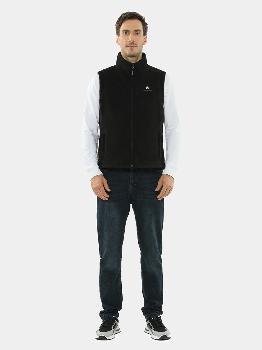 Men's heated vest fleece