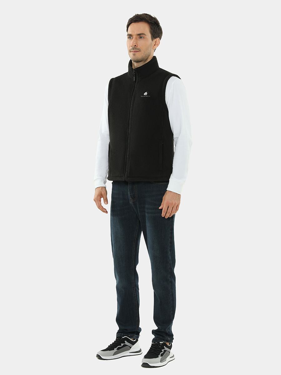 Men's heated vest fleece