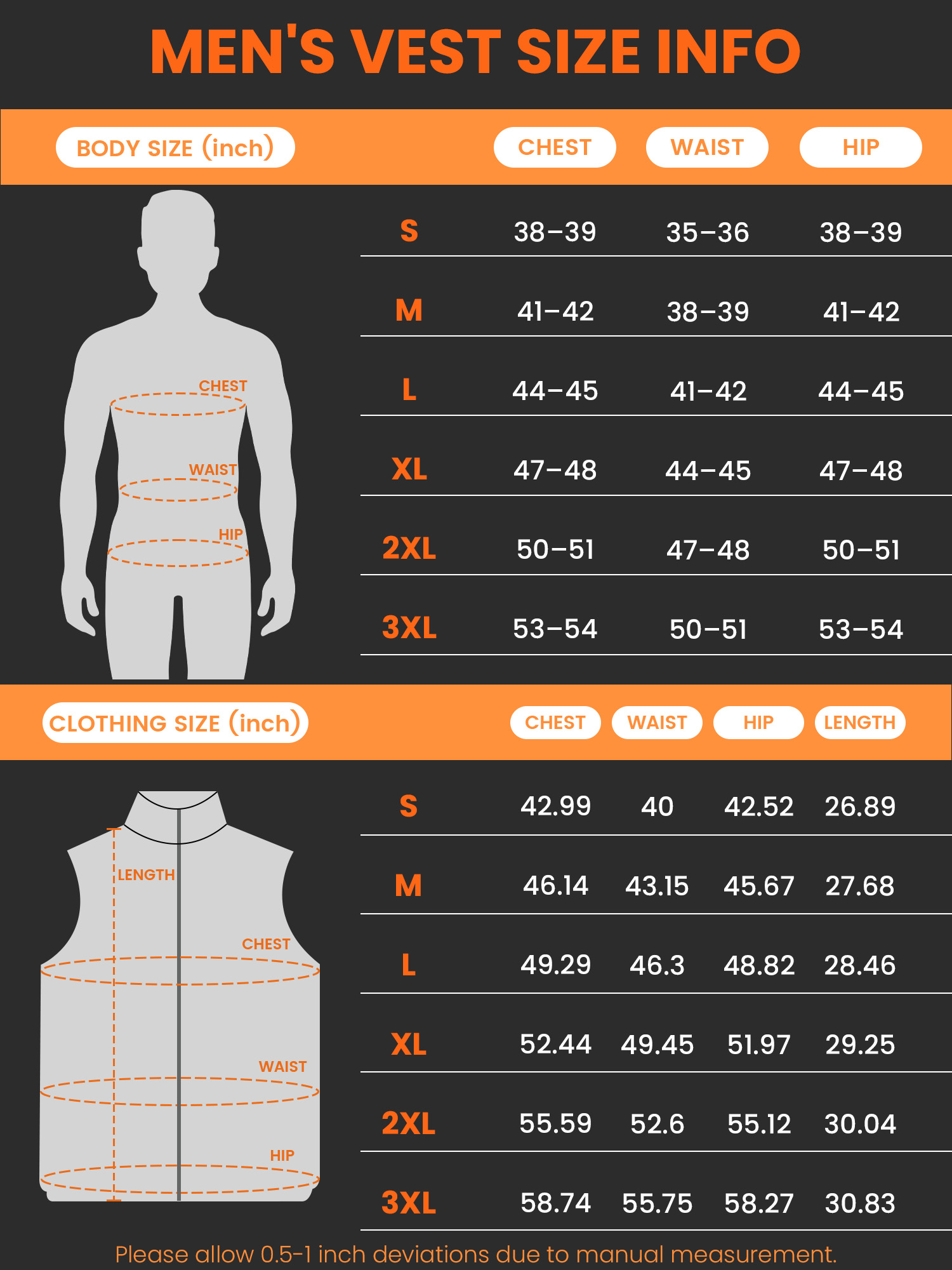 Men’s heated vest fleece